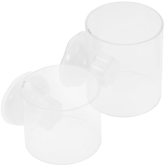 Raindrops 2Pcs Transparent Fish Feeder Ring Aquarium Floating Feeding Tool for Freshwater Saltwater Tanks