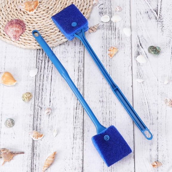 FOMIYES Aquarium Scrubber Sturdy Structure Efficient Glass Cleaner 2Pcs