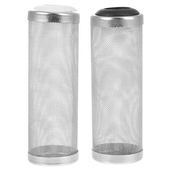 Raindrops 2Pcs White Aquarium Filter Mesh Cover Protective Case for Home Water Inlet