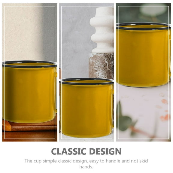 Raindrops 2Pcs Flat Bottom Coffee Travel Mugs with Anti-scald Handle