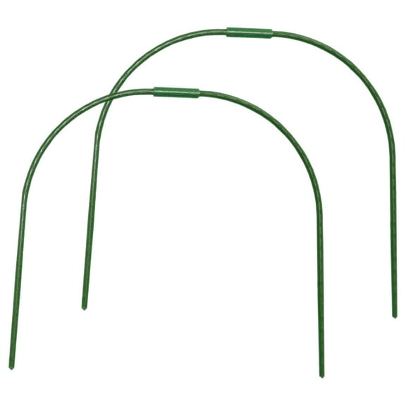 FOMIYES Green Steel Plant Cover Rack with Tunnel Hoops for Use, Compatible with Sunshade Net