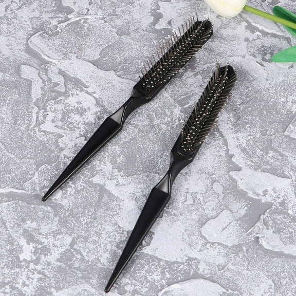 Raindrops 2Pcs Hair Comb for Women Wig Brush with Steel Needle and Plastic 8.3x1x1in
