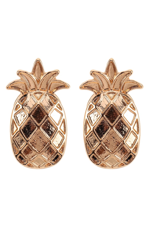 Pineapple Pin Pineapple Brooch Pin Golden Zinc Alloy 2Pcs