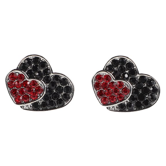 Raindrops Multi-Color Rhinestone Bracelets for Women, 2 Pieces Zinc Alloy Button Style Accessories