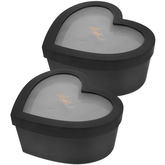 Raindrops 2Pcs Heart present Box for Flowers and Fruit 10.6X8.7X4.3In