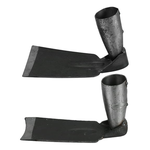 Raindrops 2Pcs Compact Black Garden Hoes for Weeding and Planting with Ergonomic Grip