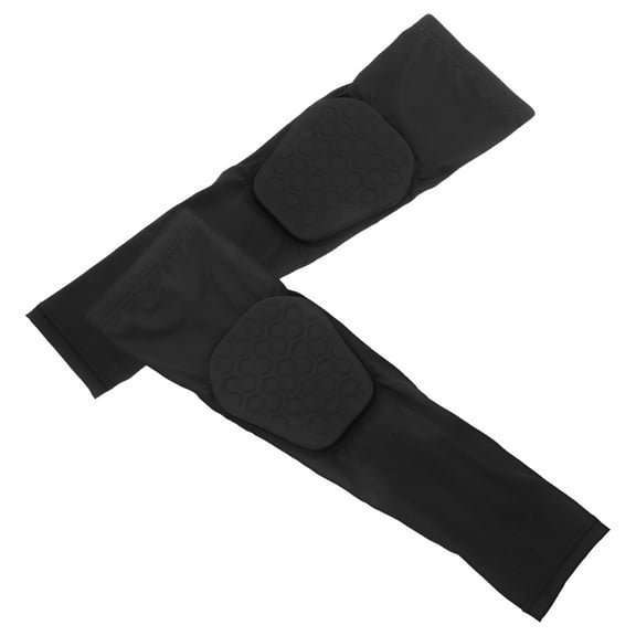 Raindrops 2Pcs Hexagonal Pattern Padded Arm Sleeve for Basketball and Elbow Compression