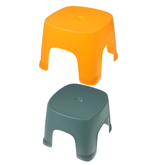 CHICHUMID Compact PVC Step Stool Nonslip Design for Bathroom and Living Room 2Pcs