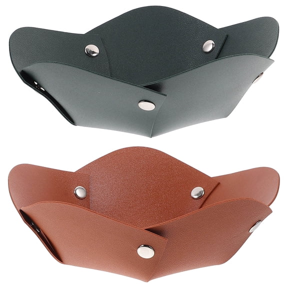 Raindrops Vanity Organizers Trays Brown 2Pcs