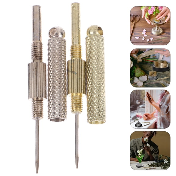 Raindrops 2Pcs Kenzan Needle Maintenance Tools Stainless Steel for Friends Silver Maintenance for Flower Arranging