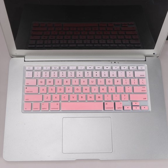 Raindrops 2Pcs Universal Keyboard Protector Cover Silicone Keyboard Waterproof Protective Pink for Office Work Back to School