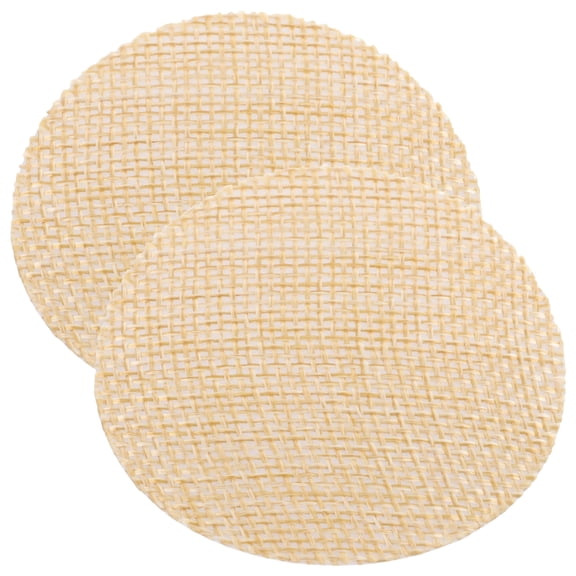 Raindrops 2Pcs Khaki Fabric Round Pendant Light Barriers for Chandelier Eye Irritation Prevention 2.36X2.36X0.04in