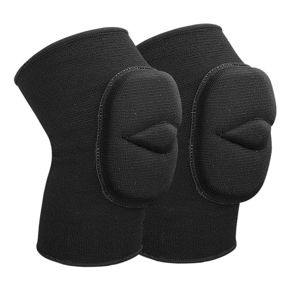 Raindrops 2Pcs Full Leg Compression Sleeve Knee Pads Black for Outdoor Sports Support