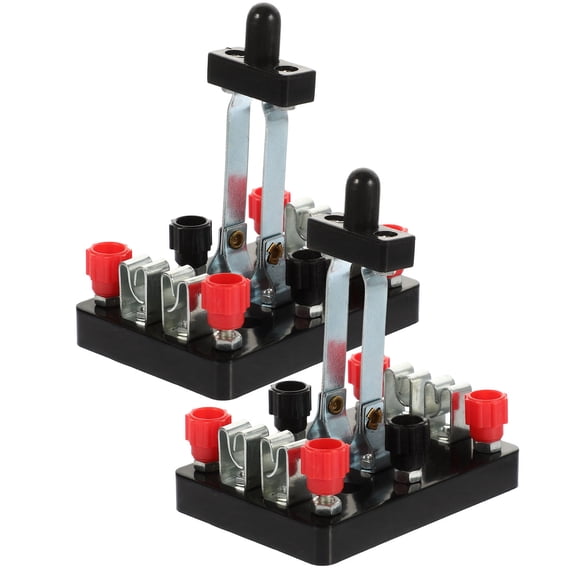 Raindrops 2Pcs Laboratory Double Throw Switches Safe Visual Electrical Prop