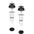 thumbnail image 1 of Raindrops 2Pcs Metal Owl Shape Owl Metal Wind Chimes for Home and Garden, 1 of 8