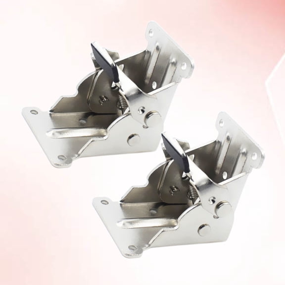 Raindrops 2Pcs Metal Table Leg Mounting Brackets Self-Locking for Furniture in Kitchen and Retail Stores