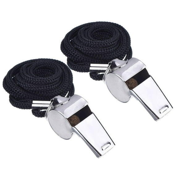 Raindrops 2Pcs Metal Whistle for Referees and Sessions
