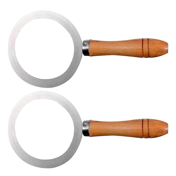 Raindrops 2Pcs Stainless Steel Milk Tea Cup Ring With Wooden Handle Heat Resistant Cover For Home Kitchen