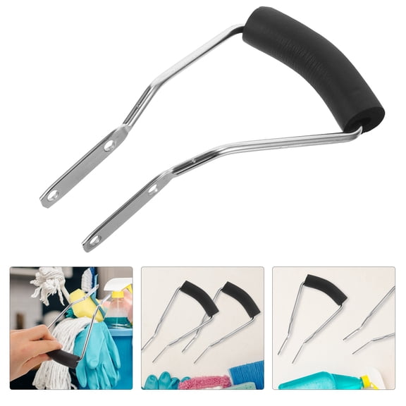 Raindrops 2Pcs Mop Handles U-Shaped Pull Handle Sponge Replacement for Commercial Mop Stick