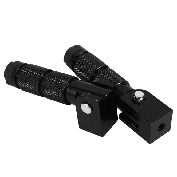 Raindrops 2Pcs Motorbike Pegs Black Aluminum Alloy Square for Motorcycle and Electric Bike 11.8X1.2X1in