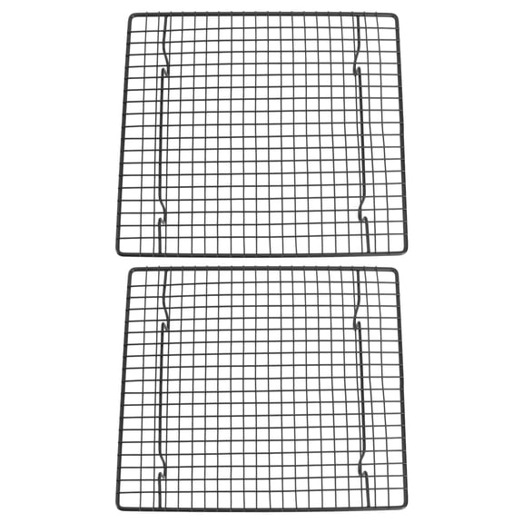 Raindrops Stainless Steel Cake Cooling Rack for Baking Use Silver 2 Pieces