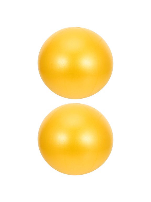 Raindrops 2Pcs Orange Round PVC Training Ball for Gym Training 9.8Inch