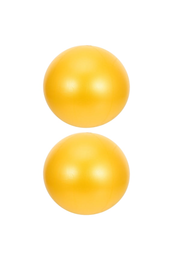 2Pcs Orange Round PVC Training Ball for Gym Training 9.8Inch