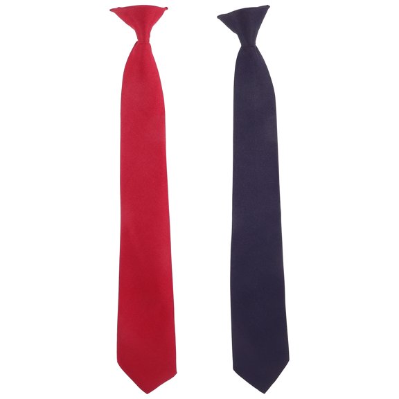 Raindrops 2Pcs Pre Tied Neckties for Men Assorted Colors Polyester Clip on Ties for Decoration