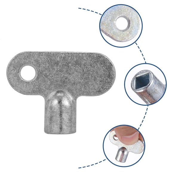 Raindrops 2Pcs Radiator Bleed Valve Key for Home Repair 3.00X2.00X0.60CM