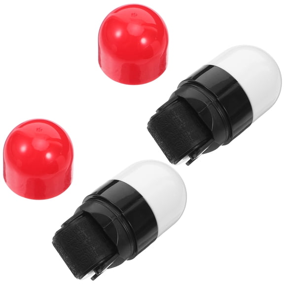 Raindrops 2Pcs Address Blocker Stamp Red for Privacy Safety and Personal Information Guard