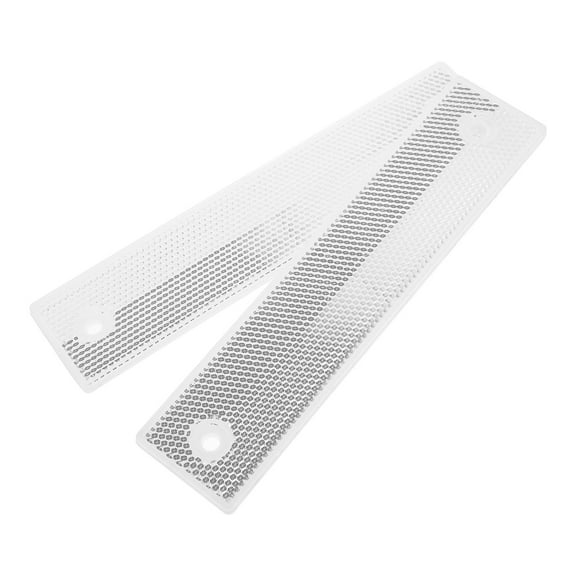 Raindrops 2Pcs Rectangular Guardrail Reflective Markers White Durable Highway Safety Signs