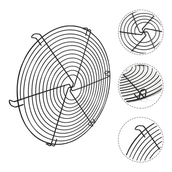 Raindrops 2Pcs Multi-functional Metal Round Cooling Drying Racks for Baked Goods Chef 12.512.51.1in