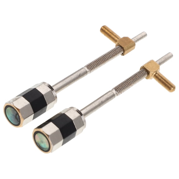 FOMIYES 2Pcs Metal Violin Bow Frog Screw Easy Install Violin Bow Accessory for Precision Repair in Plated Silver