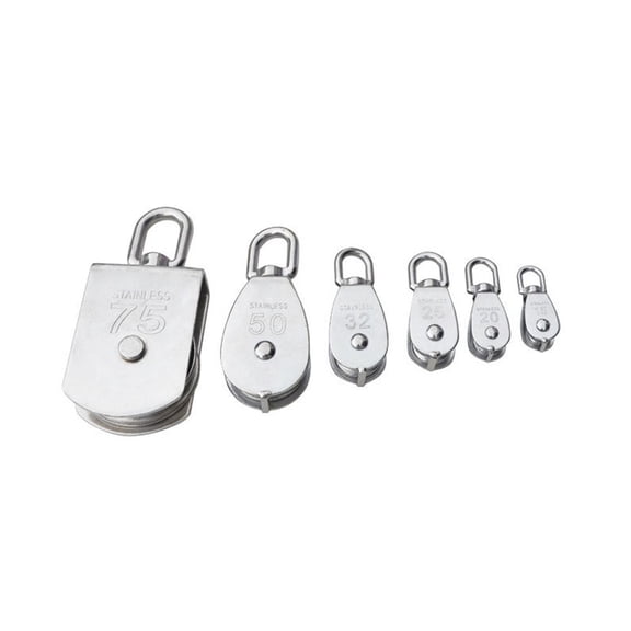 Raindrops 2Pcs Single-sheaved Roller Pulley Block For Work And Various Applications 60mm