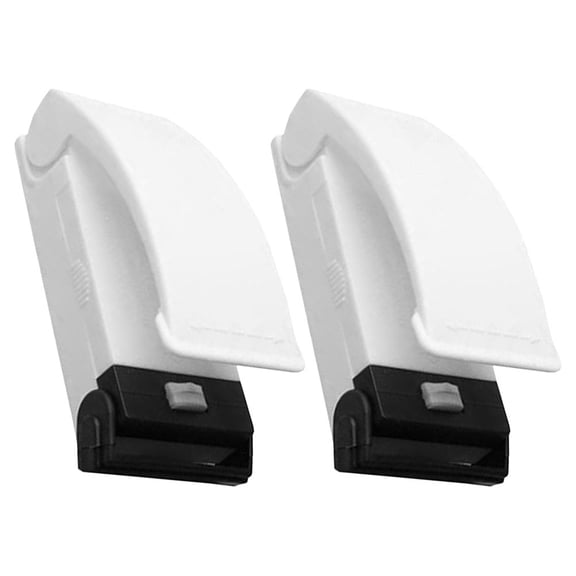 Raindrops 2Pcs Electric Bag Sealer Kit White Portable Heat Sealer for Plastic Snack Bags