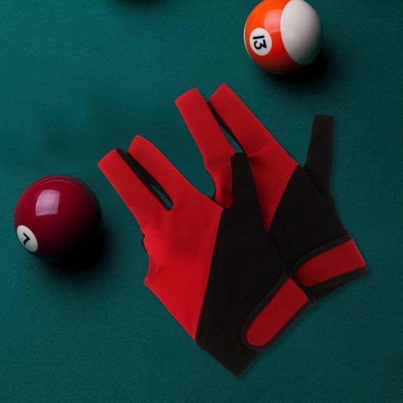 Raindrops 2Pcs Snooker Sport Glove Non-Slip Wear-Resistant Assorted Color for Men and Women