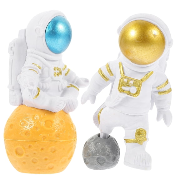 Raindrops Space Themed Underwater Spacemen PVC Decor Set 2 Pieces for Kids Room Wall Decoration