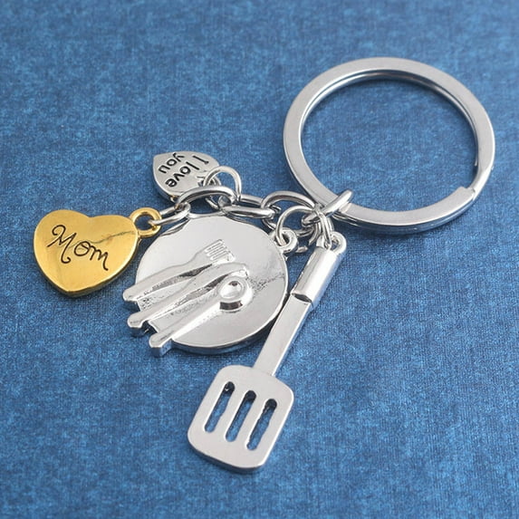 Raindrops 2Pcs Square Key Chains with Creative Design for Cellphone and Bag Pendants