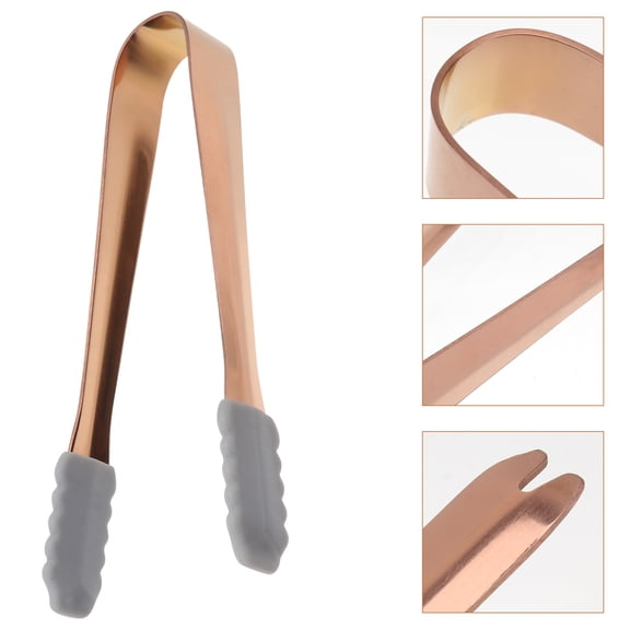 Raindrops 2pcs Buffet Tongs Stainless Steel for Bar Service Grilling Kitchen Utensil