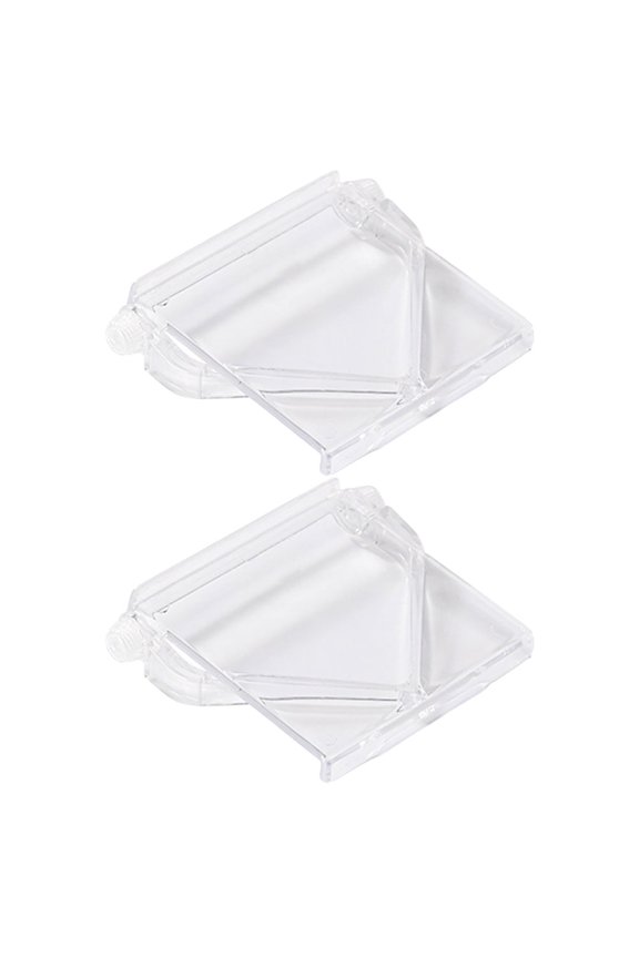 2Pcs Transparent TV Top Rack Shelf No Drill Installation Multi Functional Storage Shelf