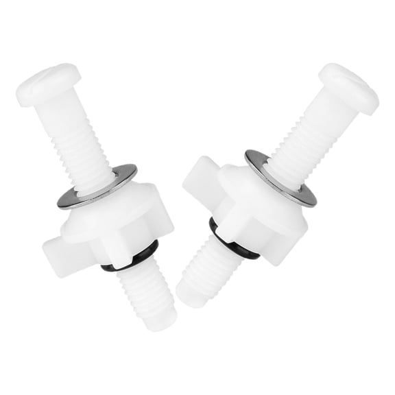 Raindrops 2Pcs Toilet Seat Locking Bolts Replacement Kit Plastic Fasteners for General Users
