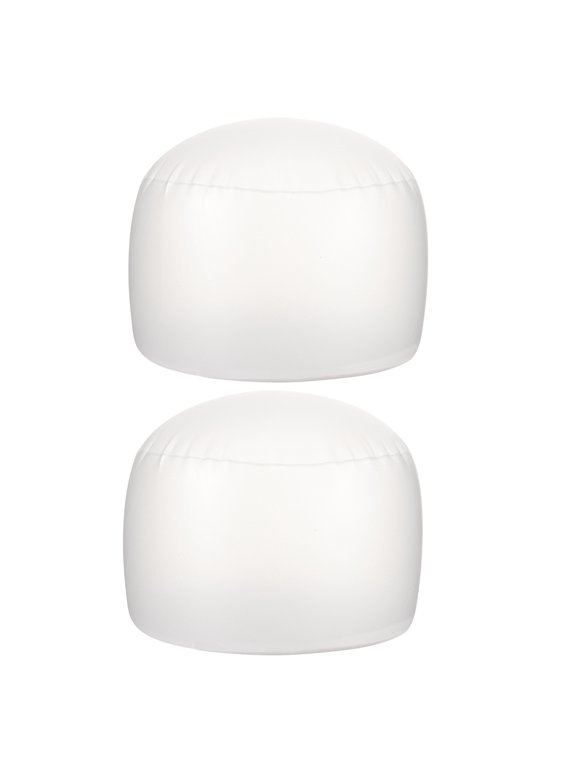 Raindrops 2-Pack Inflatable PVC Hat Holders in White, Portable Cap Stands for Baseball Cap Storage and Display