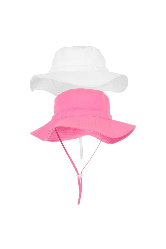 Outdoor Kids Sun Hat Round Brim PP Material 2Pcs