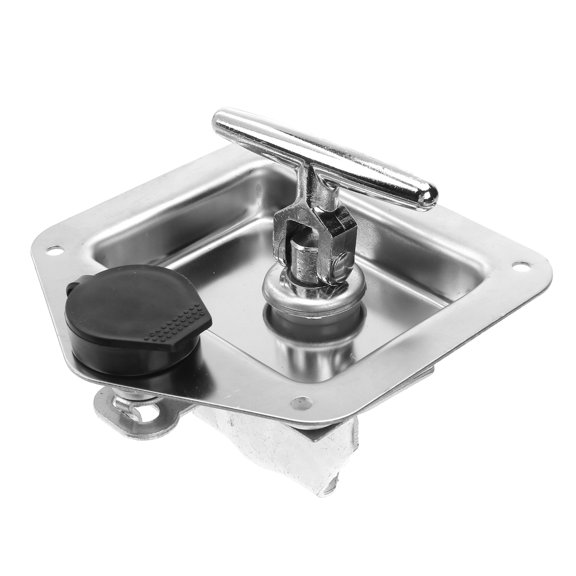 FOMIYES 2Pcs Easy Install T Handle Toolbox Lock Silver for Power Distribution and Control Cabinets