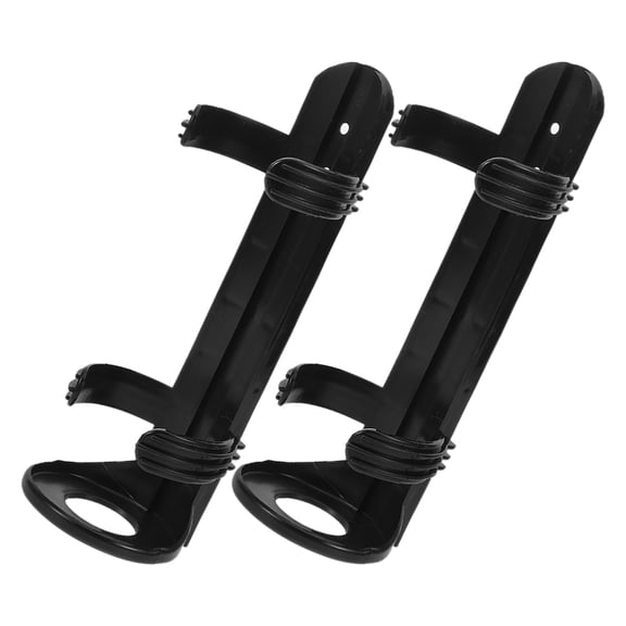 Raindrops 2Pcs Universal Fire Extinguisher Holder for Vehicle with Black Plastic Design