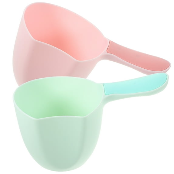 Raindrops Set of 2 Plastic Water Ladles in Assorted Colors, Multipurpose Dipper for Bathroom Washing and More