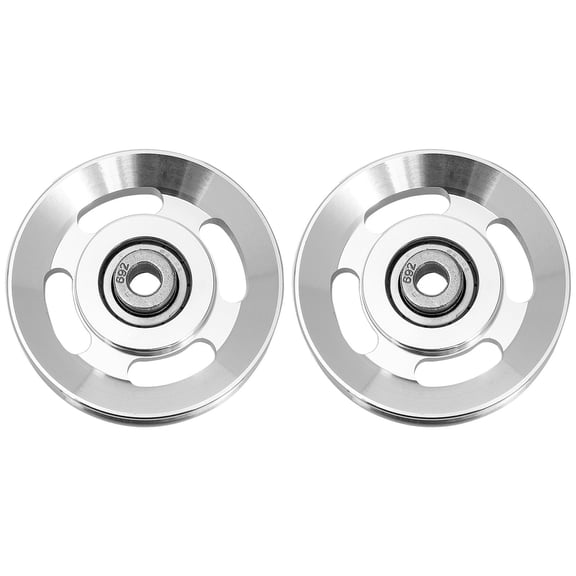 Raindrops 2Pcs Wear-Resistant Aluminum Alloy Pulley for Gym Equipment 3.5x3.5x0.8in