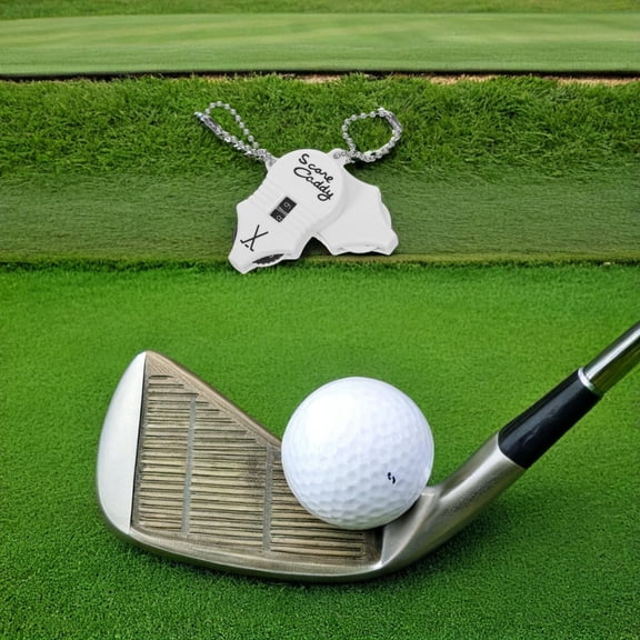 FOMIYES 2Pcs White Golf Stroke Counter with Mouse Shape Compact Portable Golf Score Keeper for Outdoor Sports