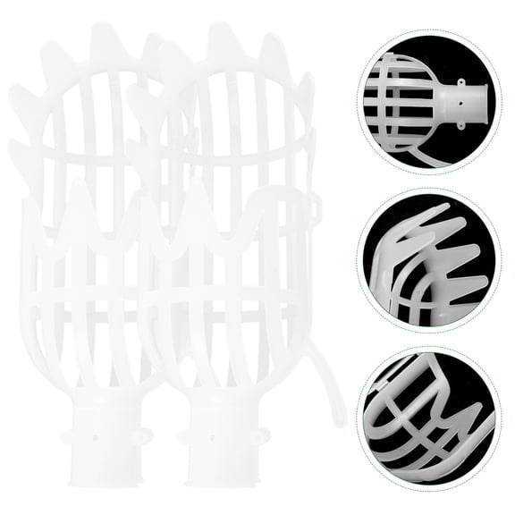 Raindrops 2-Pack White Plastic Fruit Tool for Orchard Harvesting and Seasonal Accessories