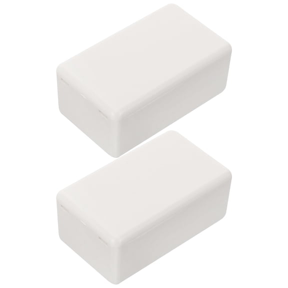 FOMIYES Power Junction Box White Plastic for Electronic Component Storage Durable and Portable 2Pcs